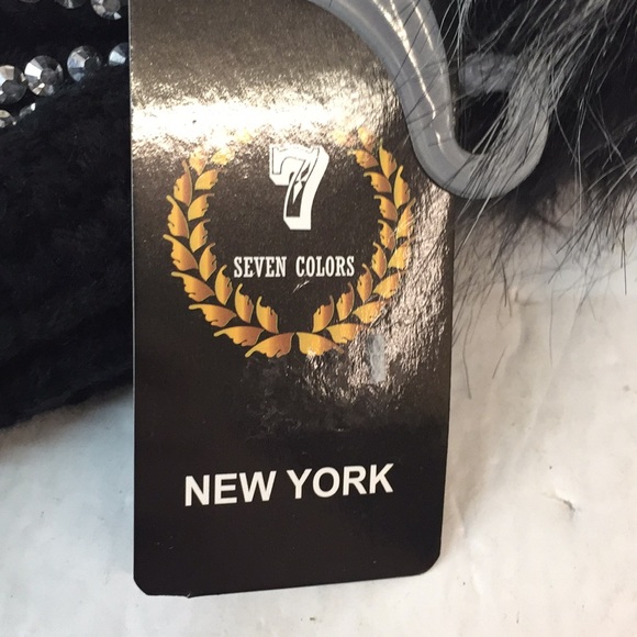 NWT Seven Colors Black Beanie One Size Women's - Picture 4 of 8